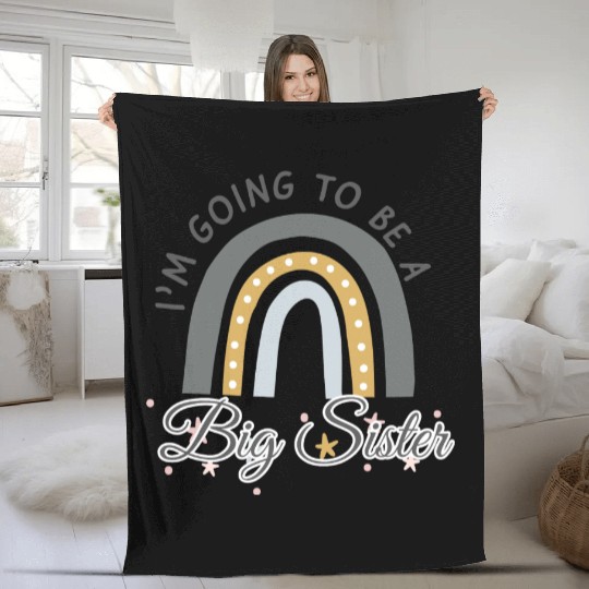 I'm Going To Be A Big Sister Fleece Blankets