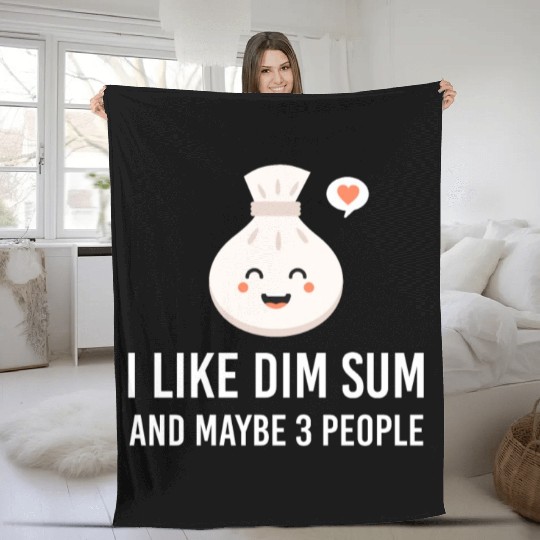 i like dim sum and maybe 3 people Yum Cha Dumpling Fleece Blankets