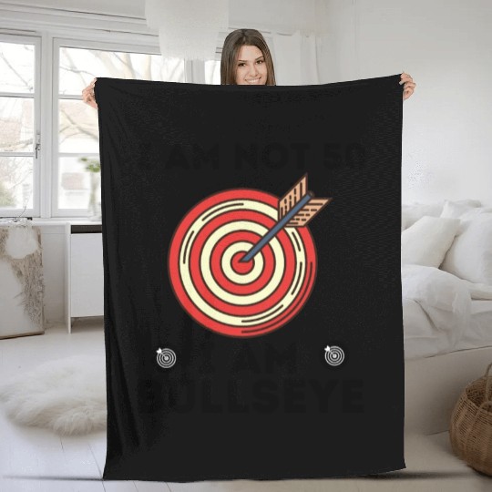 I Am Bullseye Fleece Blankets