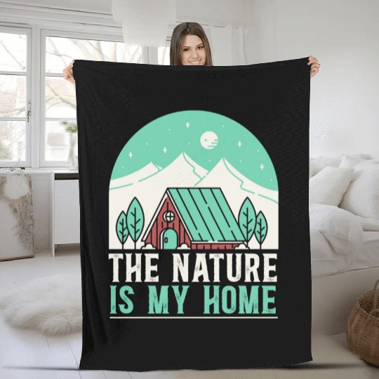 Cottagecore Mushroom Aesthetic Nature Conservation Fleece Blankets