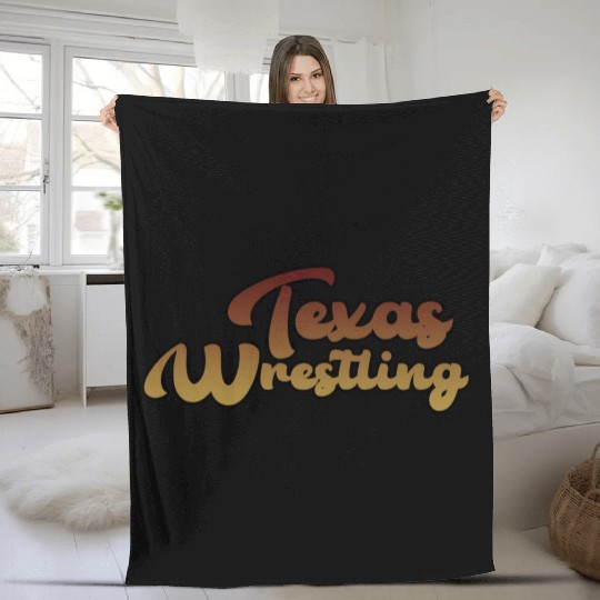 Texas Wrestling Fleece Blankets
