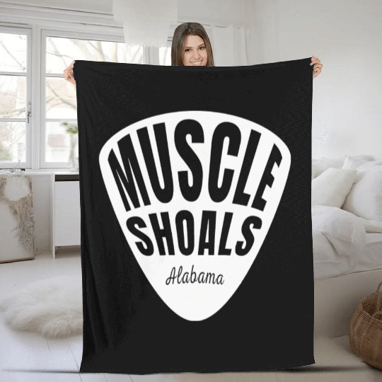 Muscle Shoals Albm Guitar Pick Music Recording Fleece Blankets