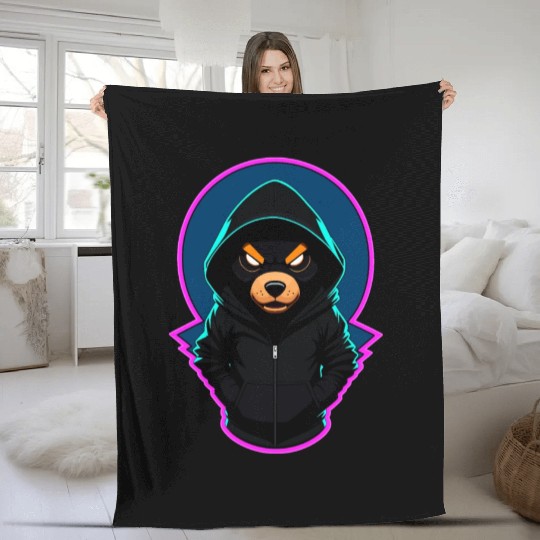 Evil Teddy Bear With Fleece Blankets