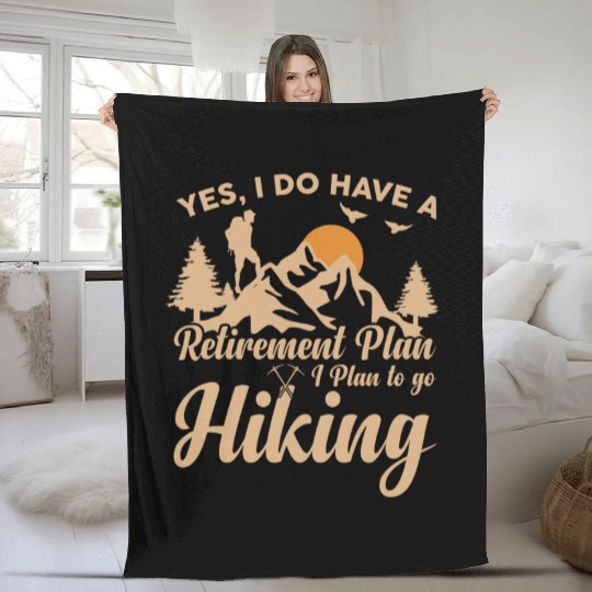 Yes i do have a retirement plan Fleece Blankets