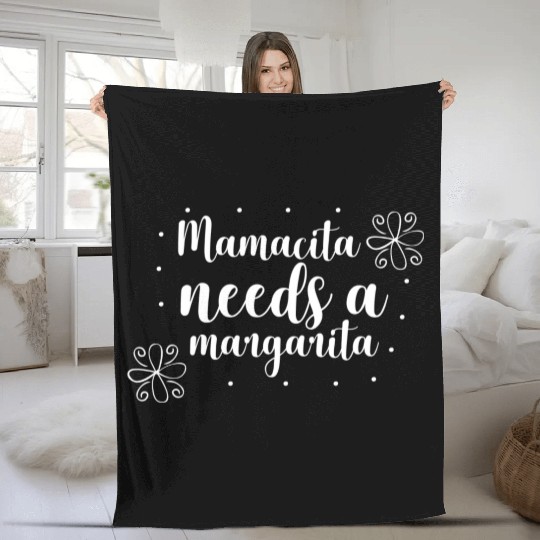 Mamacita needs a margarita Fleece Blankets