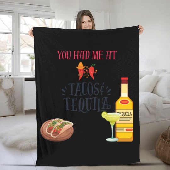 Tacos & Tequila Fleece Blankets