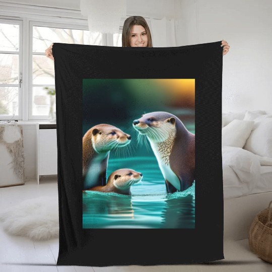 "Ducks in the Pond" Fleece Blankets