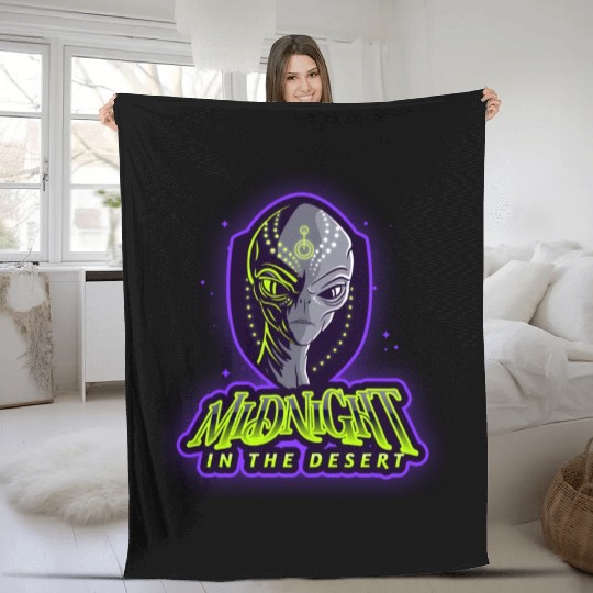 Midnight in the Desert Fleece Blankets