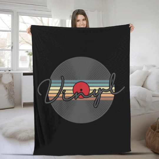 Vinyl Record Music Album Sound Carrier Fleece Blankets
