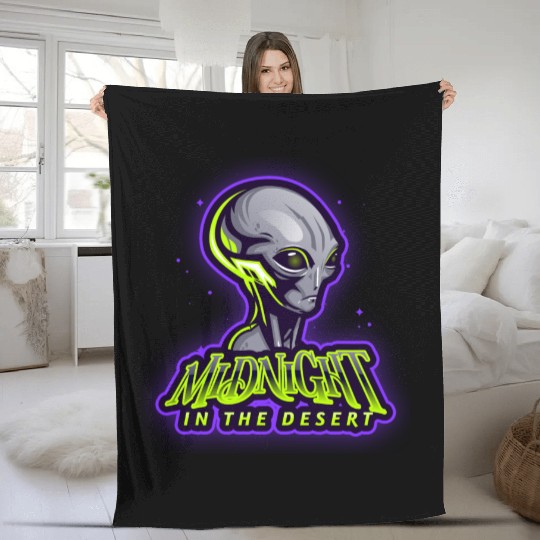 Midnight in the Desert Fleece Blankets