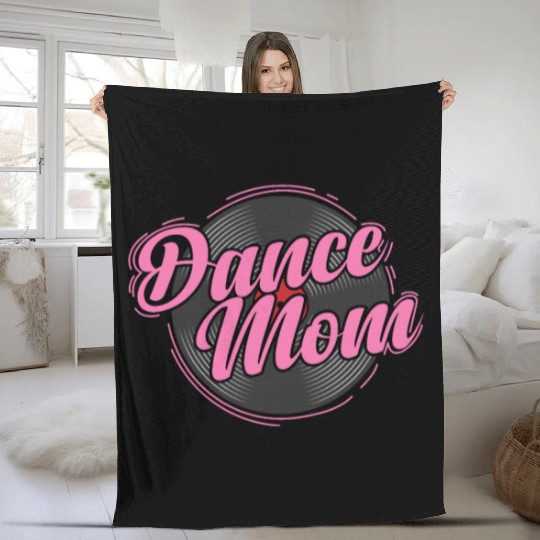Dance Mom Vinyl Record Music Record Fleece Blankets