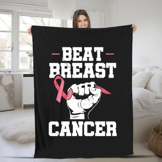 Beat Breast Cancer Advocacy Breast Cancer Fleece Blankets
