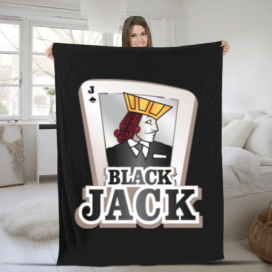 Black Jack Gentlemen Fleece Blankets