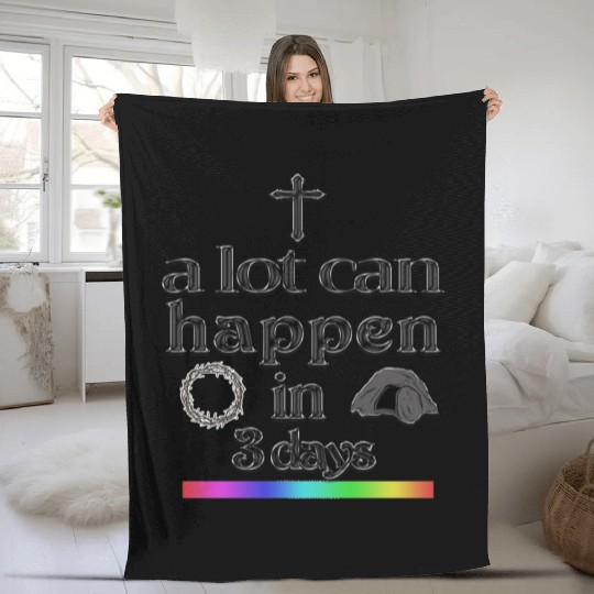 a lot can happen in 3 days Fleece Blankets