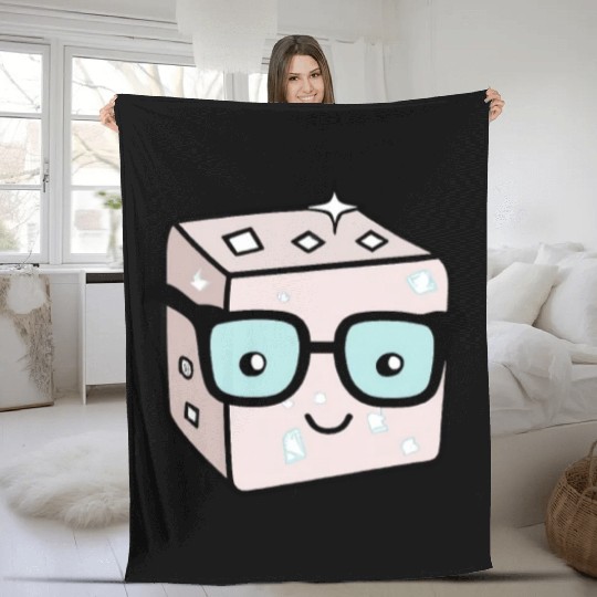 Sweet Sugar Sugar Cubes Nerd Refined Fleece Blankets