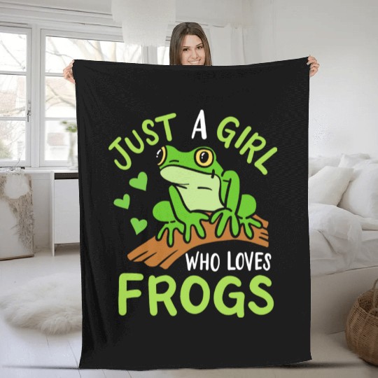 Frog Toad Frog Lover Fleece Blankets