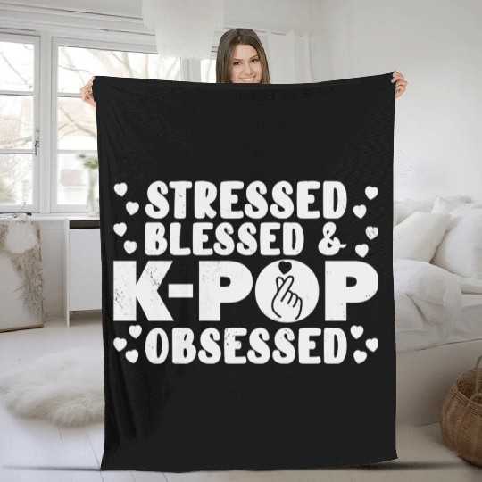 K Pop Fan Korean Pop Music Fashion Music Album Fleece Blankets