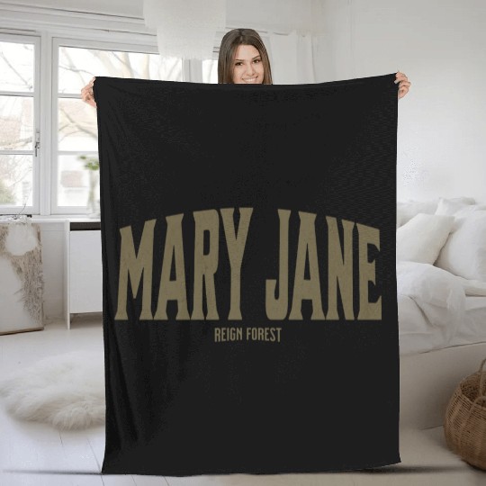 Mary Jane Marijuana Funny Graphic Fleece Blankets Fleece Blankets
