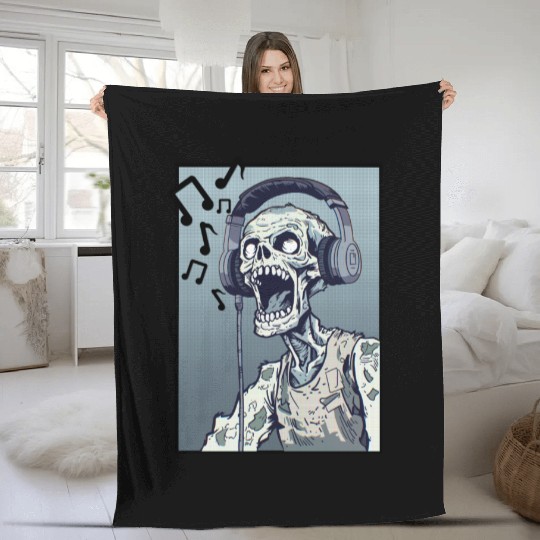 Zombie Singing Fleece Blankets