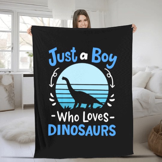 Dinosaurs Dinosaur Lover Retro Fleece Blankets