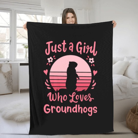 Groundhog Groundhog Lover Fleece Blankets
