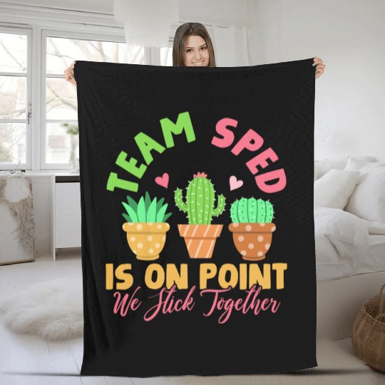 Sped Special Education Teacher Student Fleece Blankets