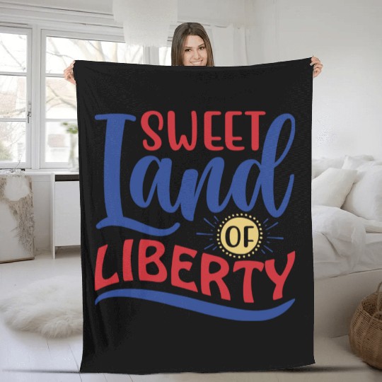 Sweet Land Of Liberty Fleece Blankets