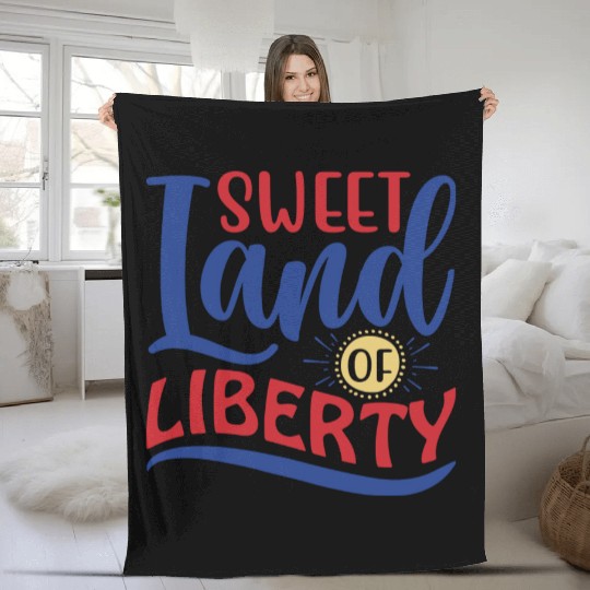 Sweet Land Of Liberty Fleece Blankets