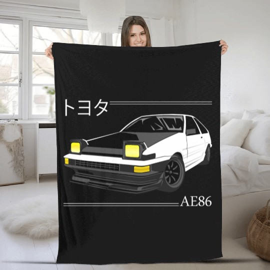 Japanese Tech Aesthetics Eurobeat Intensifies New Fleece Blankets