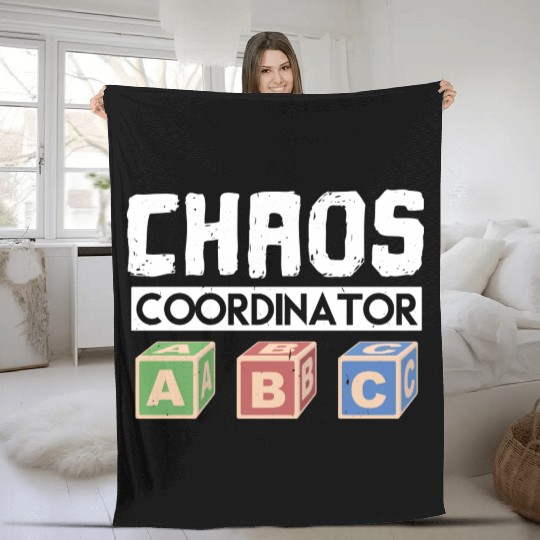Chaos Coordinator Teacher Fleece Blankets