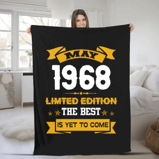 May 1968 Birthday Surprise Fleece Blankets