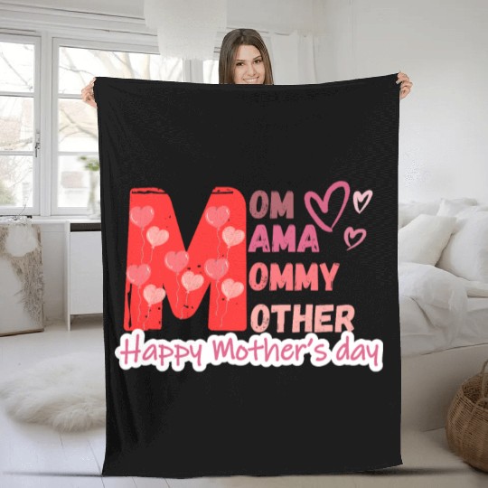 Happy Mother's Day 2023 Fleece Blankets
