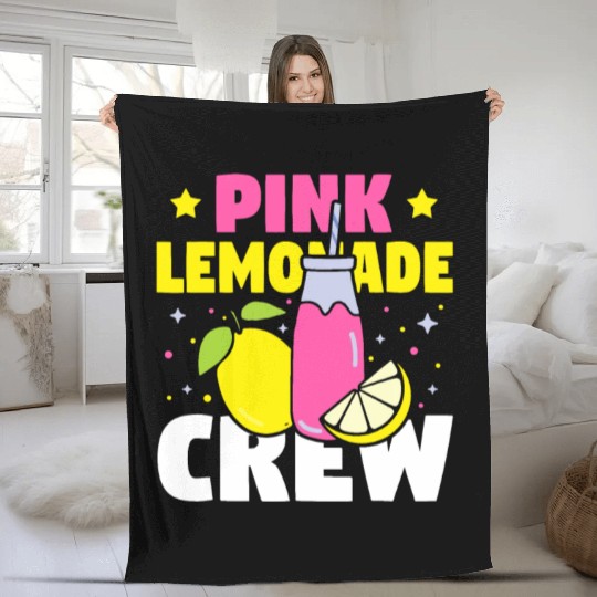 Funny Pink Lemonade Crew Lemon Juice Bossfruit lov Fleece Blankets