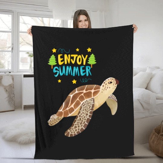Sea Turtle Fleece Blankets