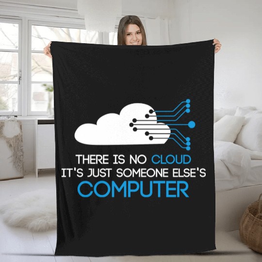 The Codefather Computer Scientist Programmer Cloud Fleece Blankets