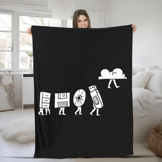 Computer Scientist Programmer Cloud Internet Fleece Blankets