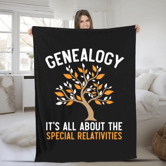 Genealogy It's All About The Special Relativities Fleece Blankets