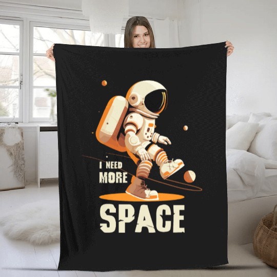 Need More Space Fleece Blankets