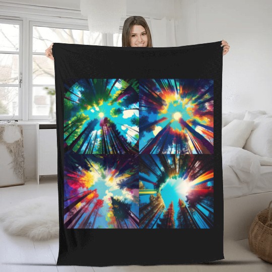 The perfect sun Fleece Blankets
