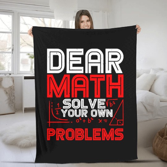 Dear Math, Solve Your Own Problems 2 Fleece Blankets