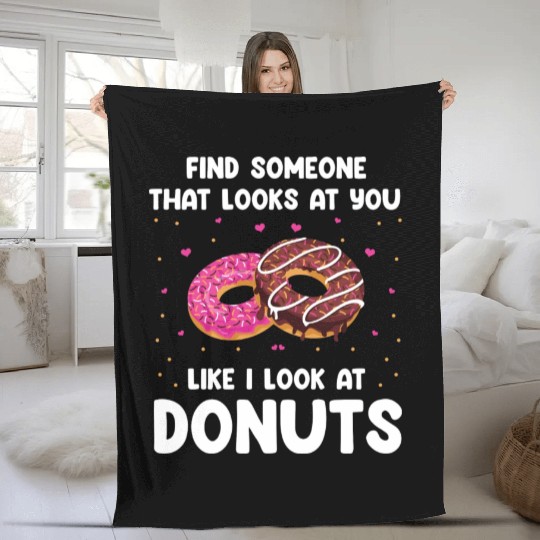 Donuts Love Design Fleece Blankets