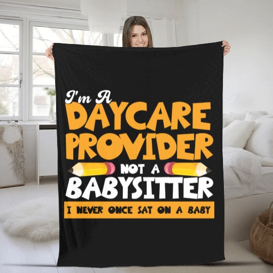 Daycare Teacher Child Care Daycare Provider Fleece Blankets