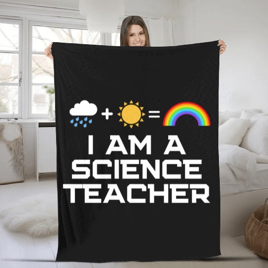 I Am A Science Teacher Fleece Blankets