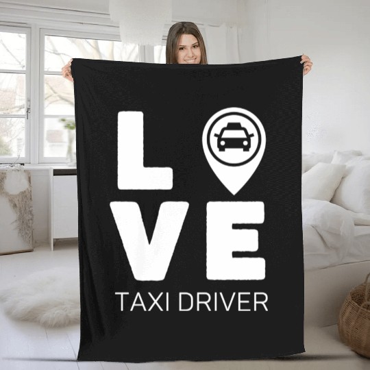 Love Taxi Driver Fleece Blankets