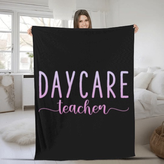 Daycare Teacher Fleece Blankets