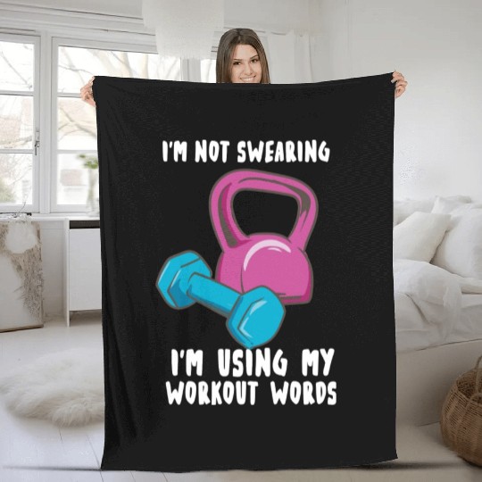 Funny Workout Funny Gym Physiotherapy Fleece Blankets
