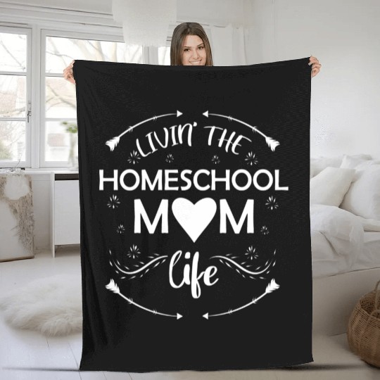 Homeschool Mom Life Teaching Teacher Fleece Blankets