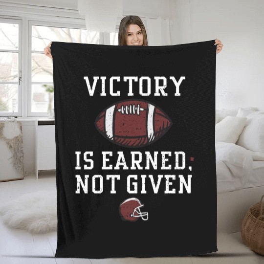 Victory is earned, not given Fleece Blankets