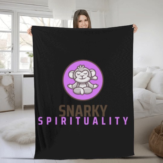 Snarky Logo Fleece Blankets