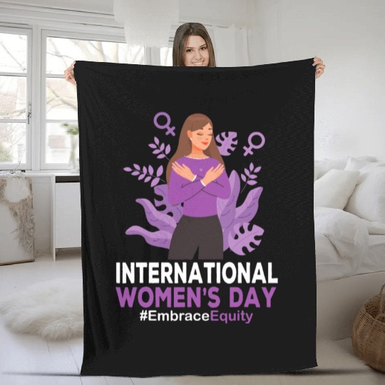 International Women's Day 2023 8 March IWD Embrace Fleece Blankets